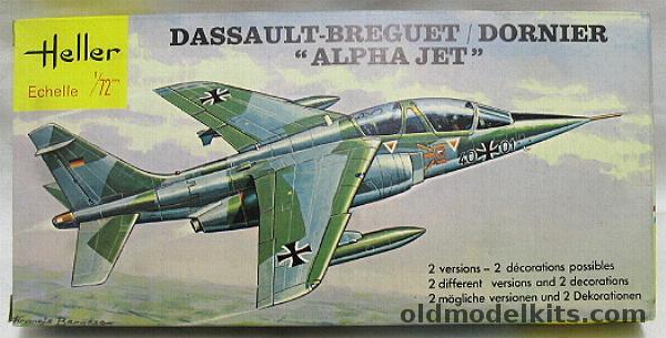 Heller 1/72 Alpha Jet - Luftwaffe or French Air Force, 257 plastic model kit